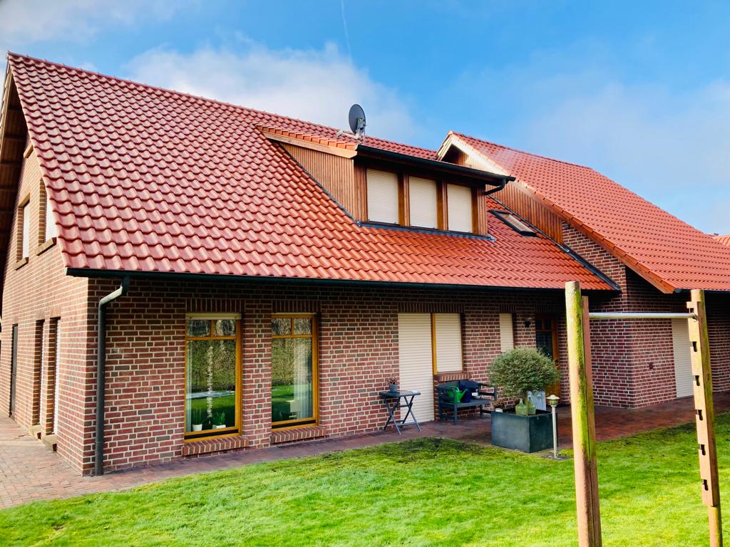 Gereinigtes Dach in neuem Glanz